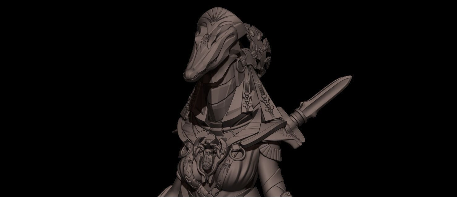 Amat Goddess High Poly for 3d Print 3D print model_16