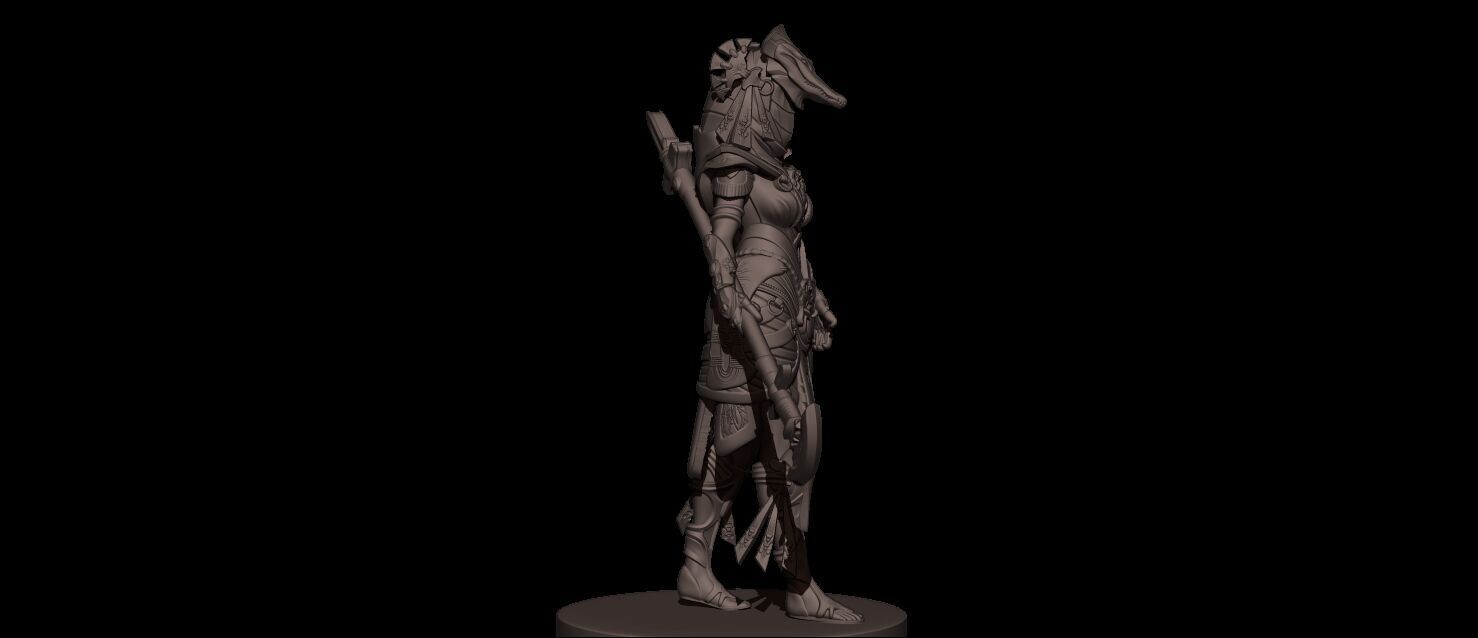 Amat Goddess High Poly for 3d Print 3D print model_22