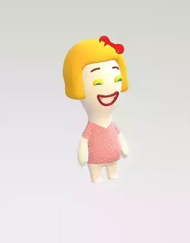 Misse Peanut figurine fille joyeuse