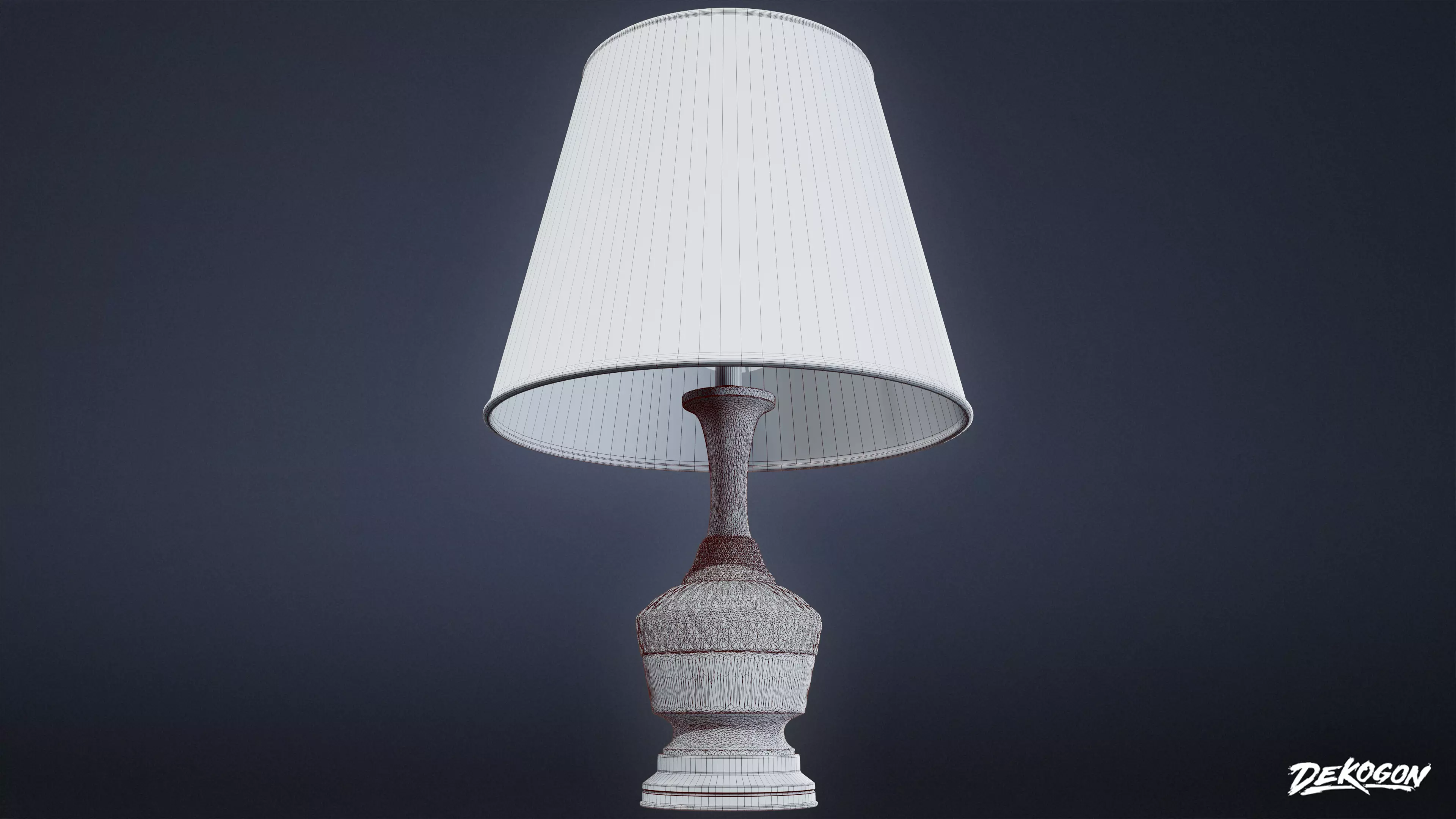 LIGHTING - Desk Lamp 01 - LOW POLY AND NANITE Low-poly 3D model_0