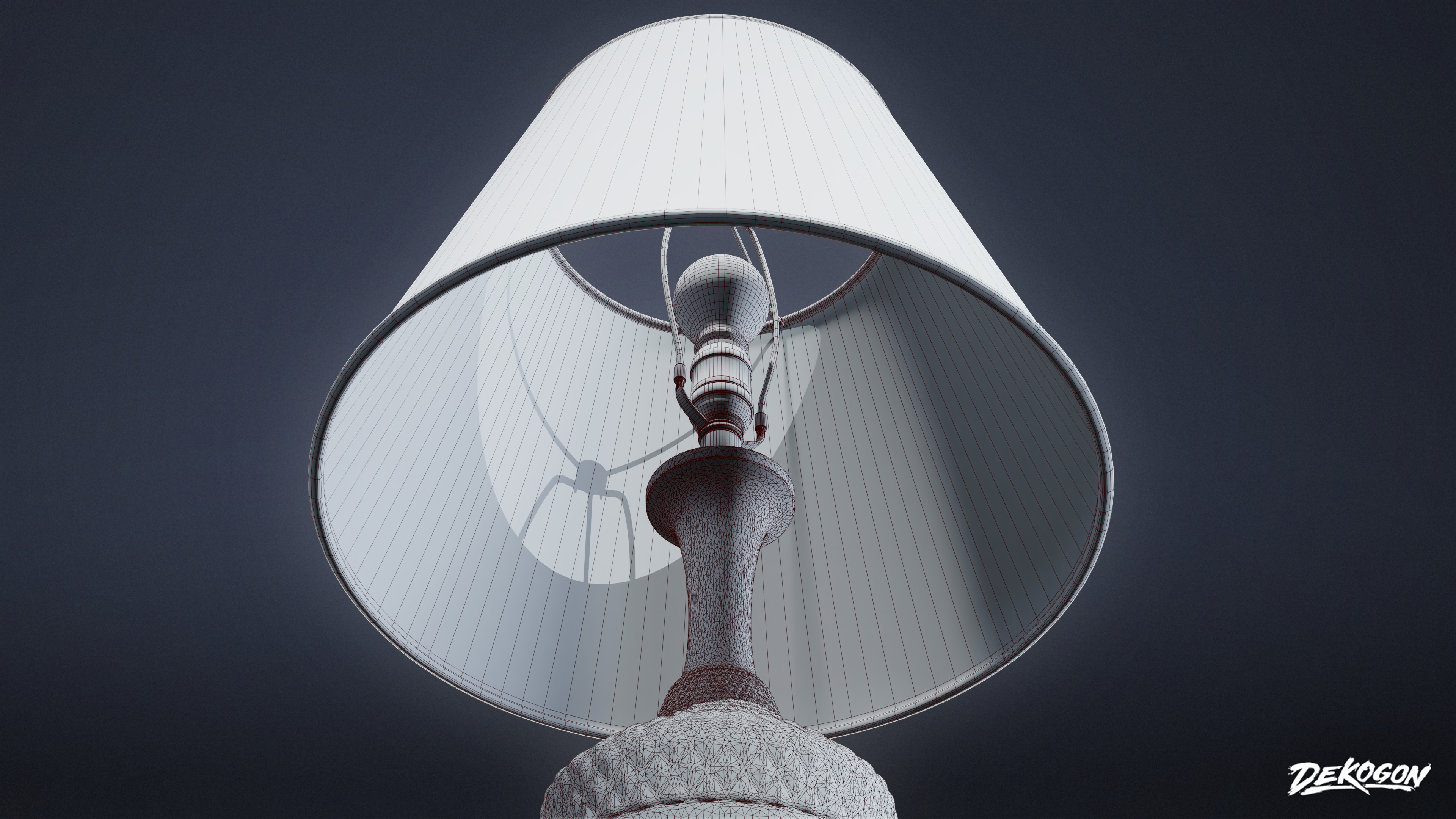 LIGHTING - Desk Lamp 01 - LOW POLY AND NANITE Low-poly 3D model_2