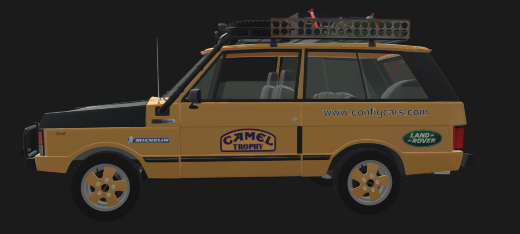 Range Rover Camel trophy 3D model_1