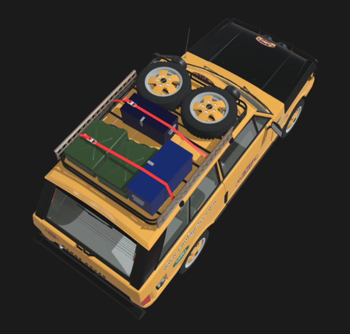 Range Rover Camel trophy 3D model_3