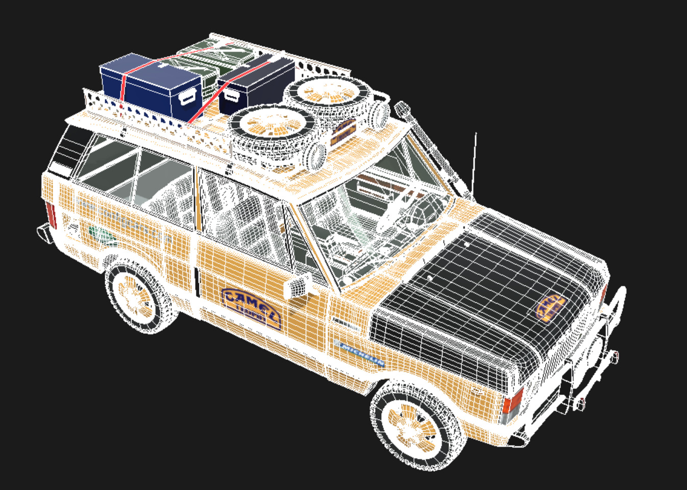 Range Rover Camel trophy 3D model_5