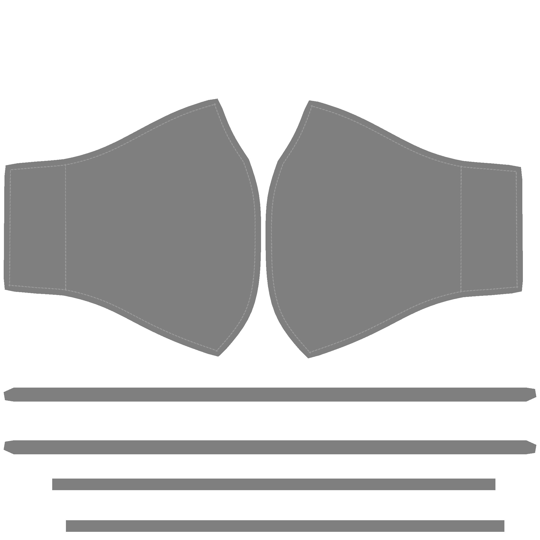 Face Mask In Low Poly Low-poly 3D model_6