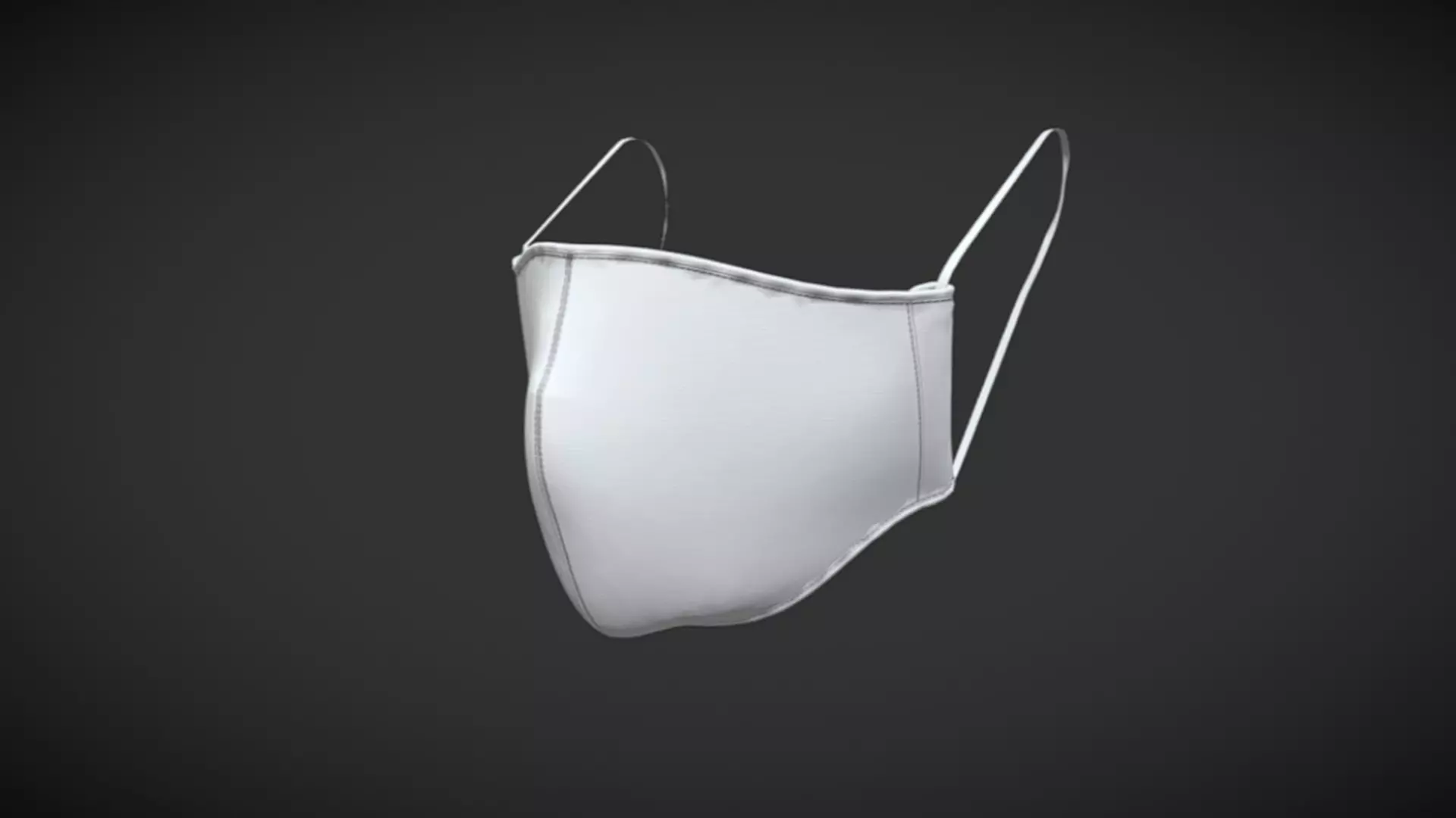 Face Mask In Low Poly Low-poly 3D model_0
