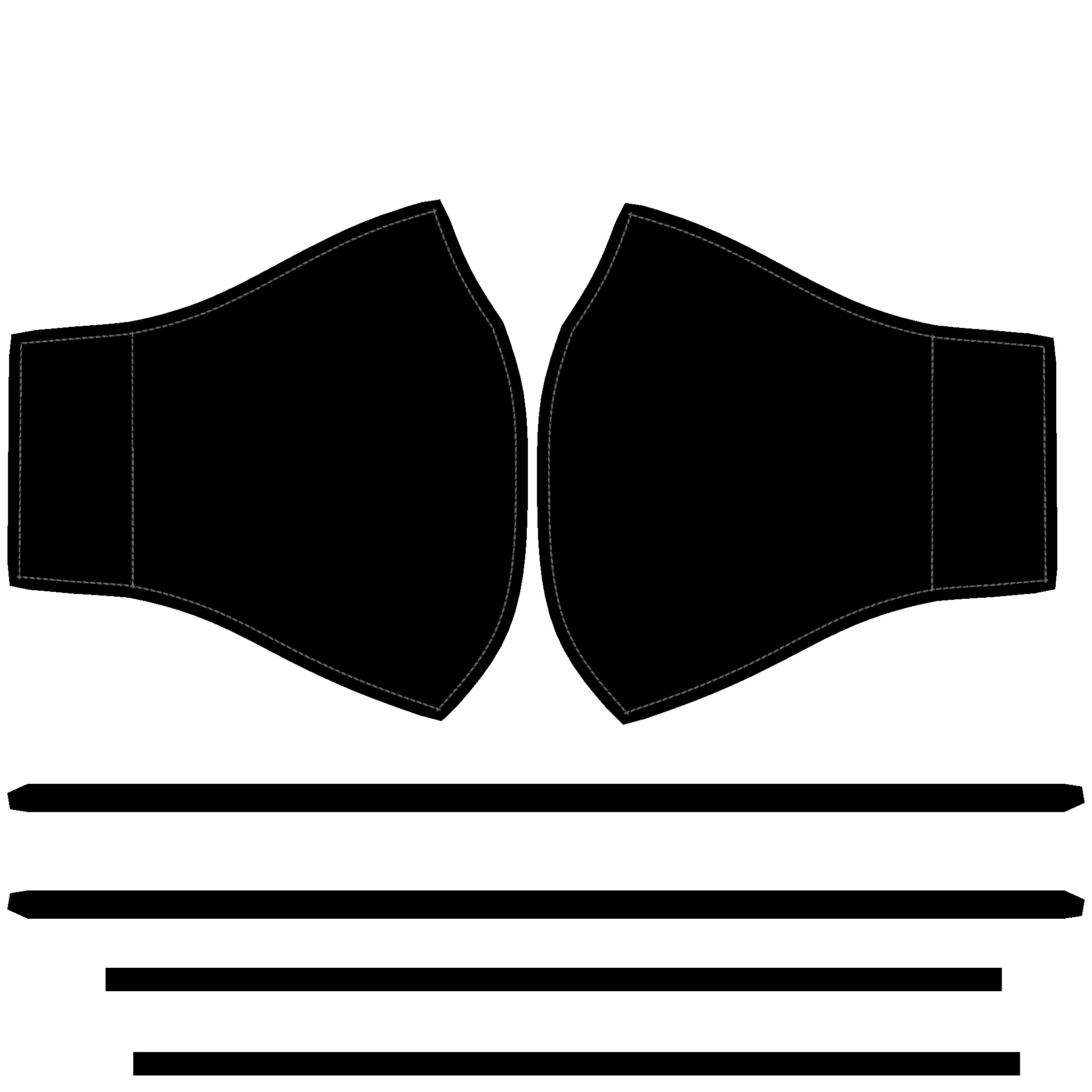 Face Mask In Low Poly Low-poly 3D model_3