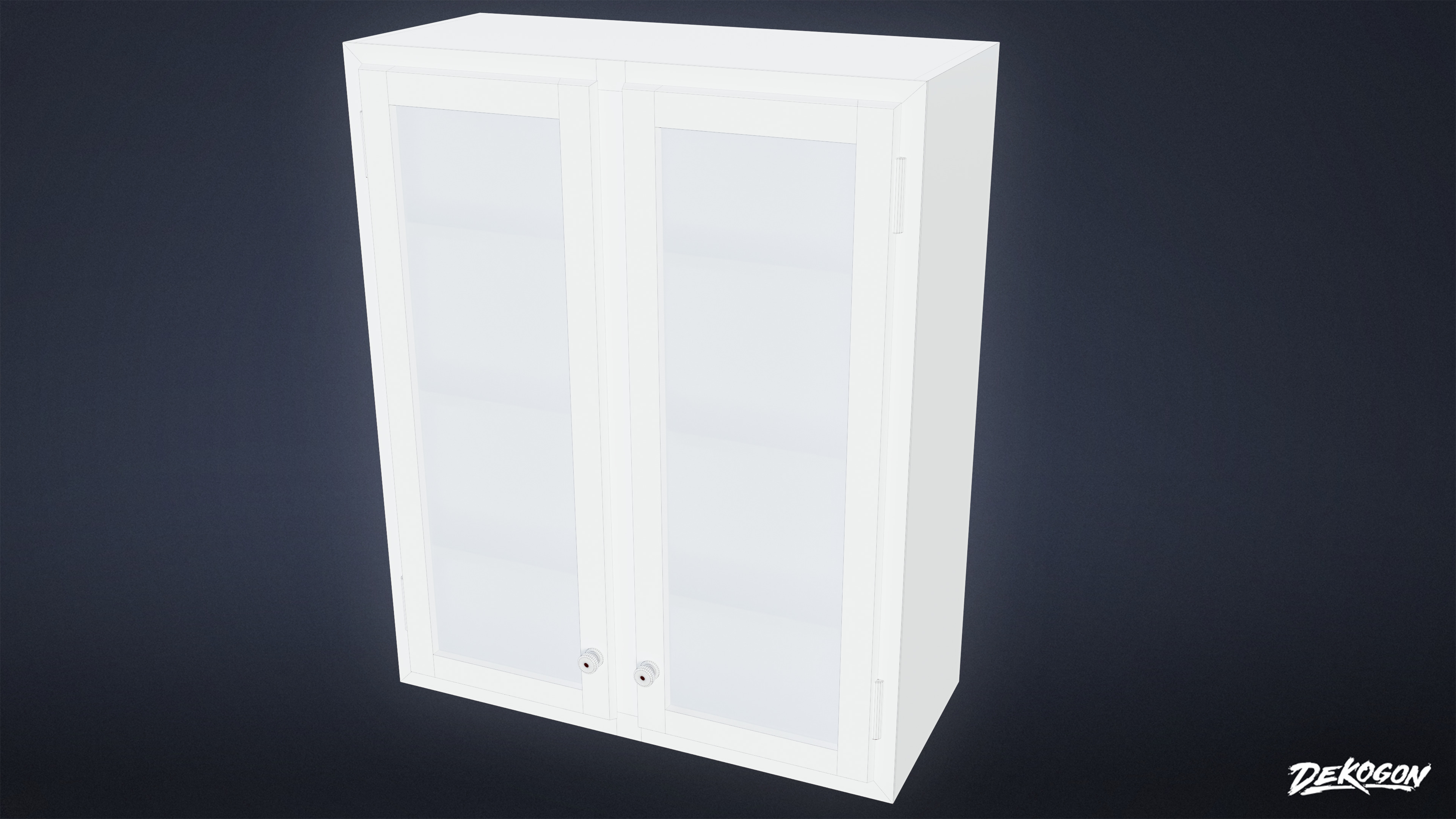 SUBURBS - Cabinet Set 01 - LOW POLY AND NANITE Low-poly 3D model_8