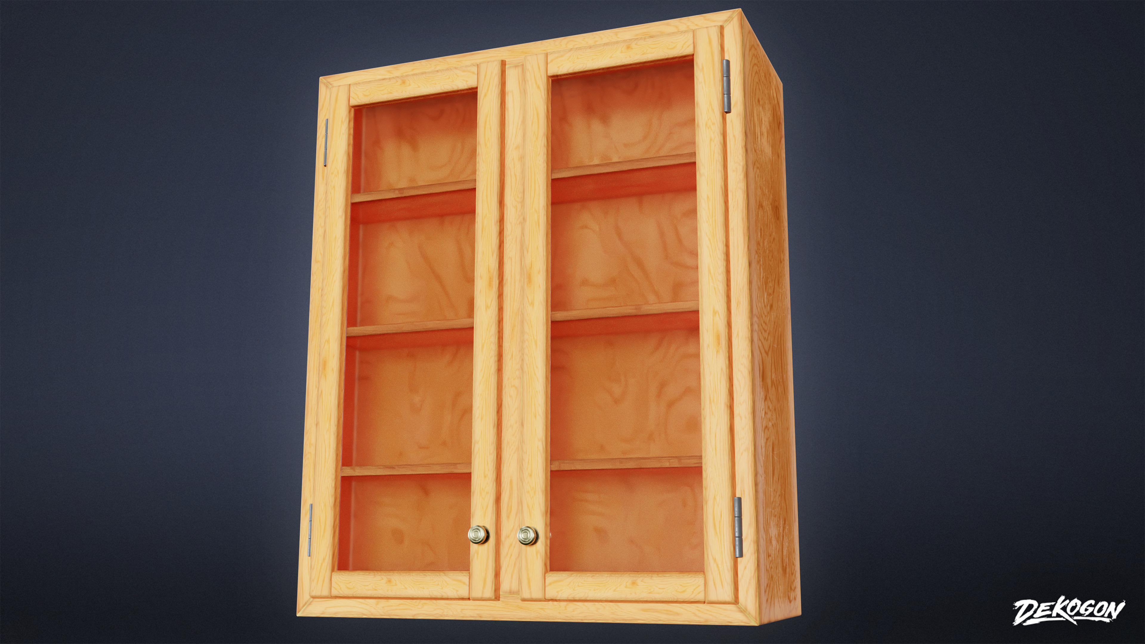 SUBURBS - Cabinet Set 01 - LOW POLY AND NANITE Low-poly 3D model_4