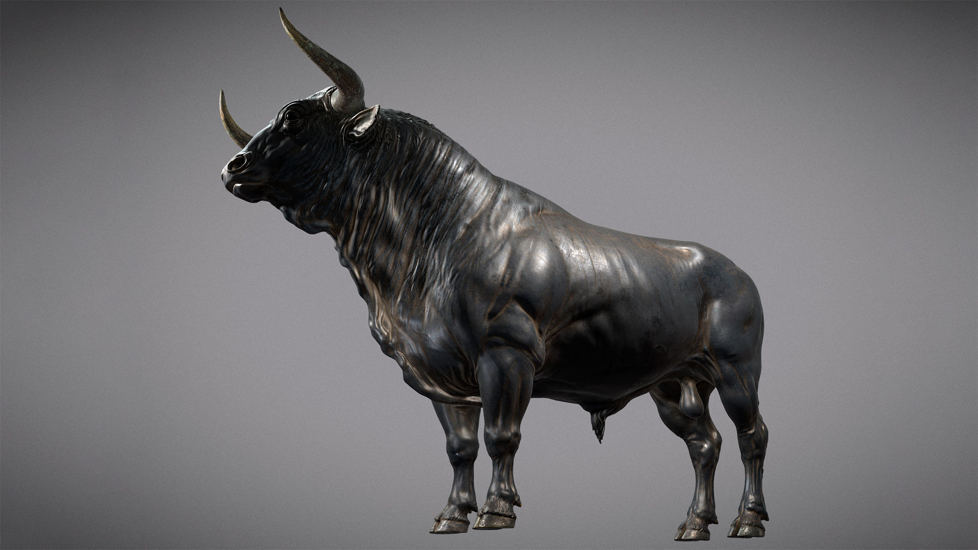 3 Bull   I  3D Sculpting 3D Model Collection_25