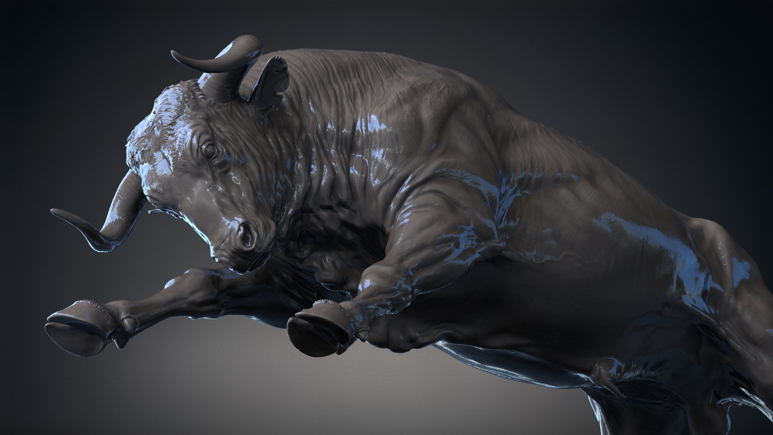 3 Bull   I  3D Sculpting 3D Model Collection_13