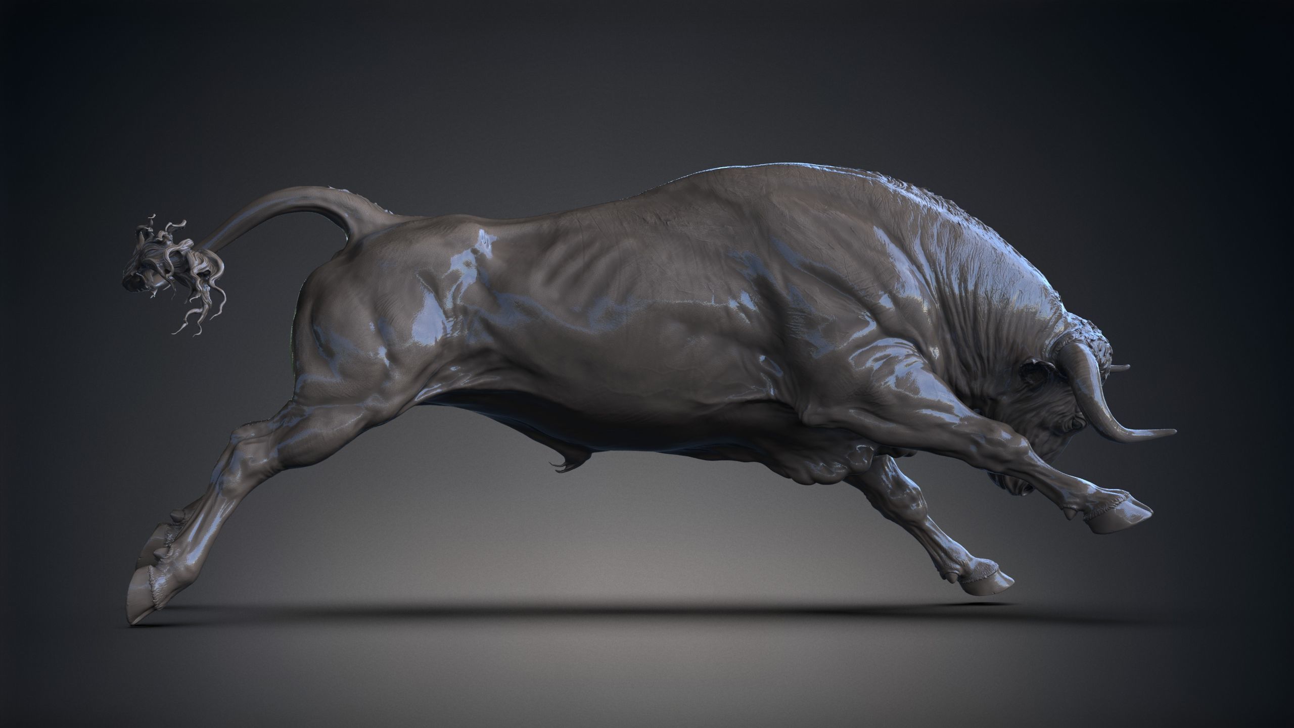 3 Bull   I  3D Sculpting 3D Model Collection_11