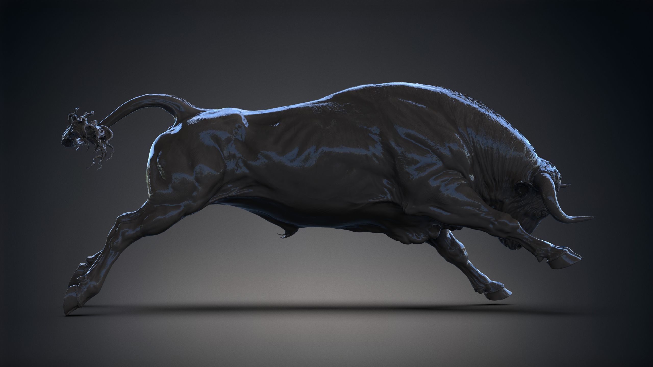 3 Bull   I  3D Sculpting 3D Model Collection_12