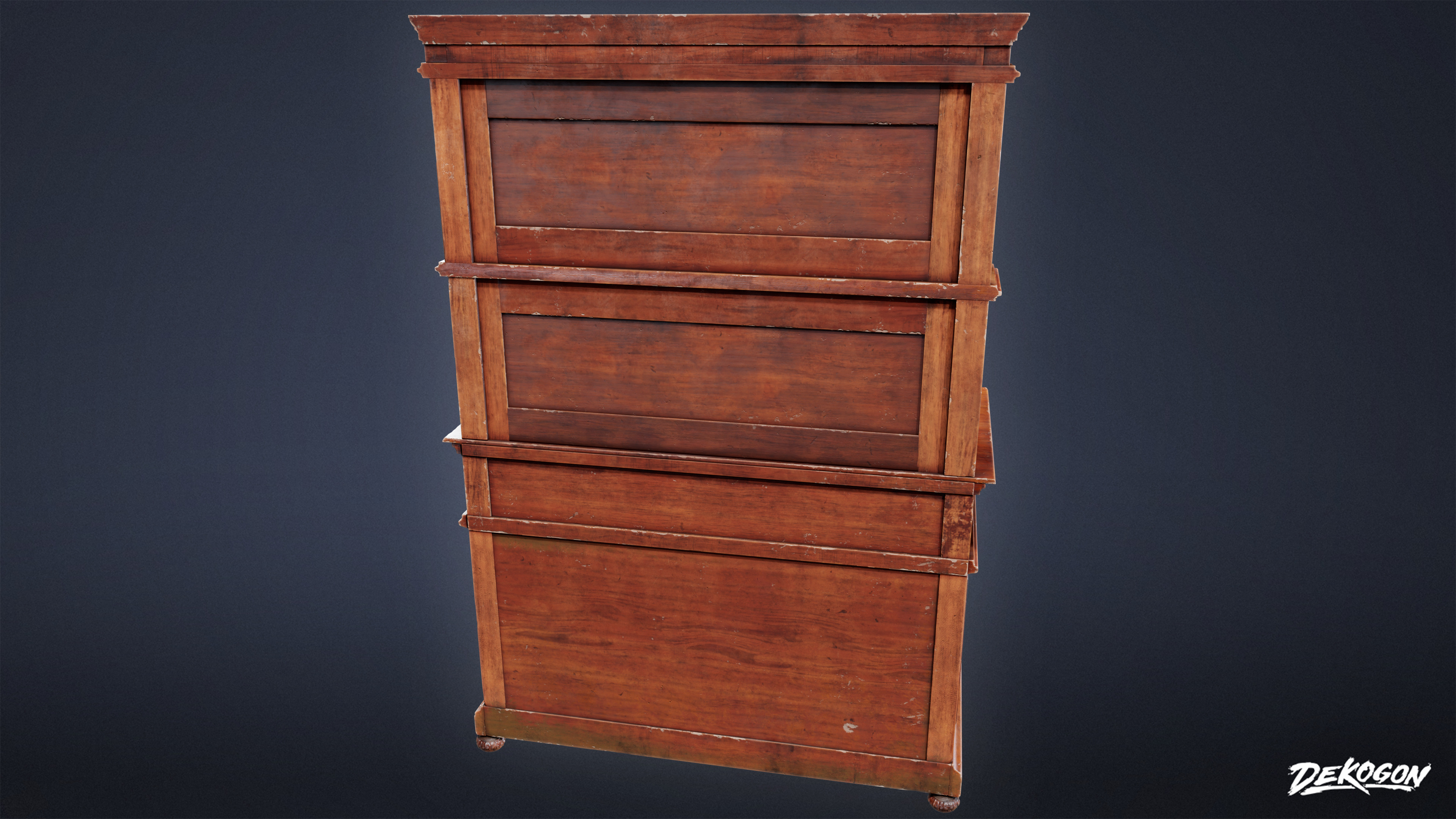 VICTORIAN - Cabinet Victorian 02 - LOW POLY AND NANITE Low-poly 3D model_2