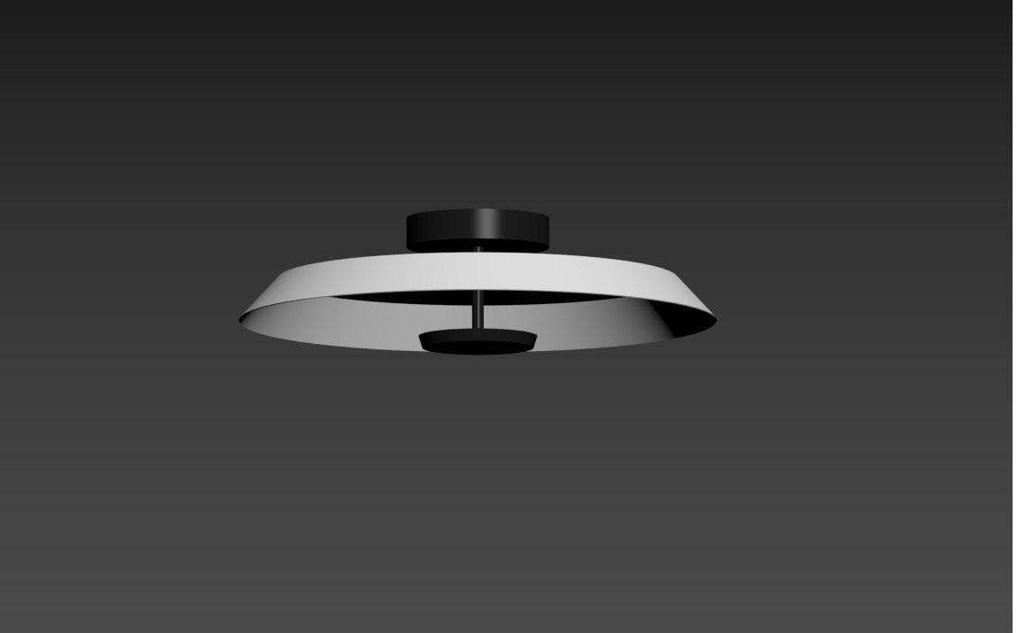 Set Modern Minimalist Bedroom Ceiling Pendant and Table Lamp 3D model_5
