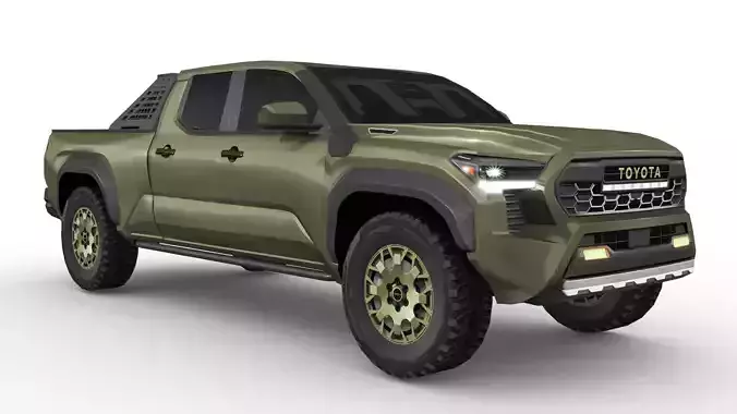 Toyota Tacoma Trailhunter 2024 Low-poly 3D model