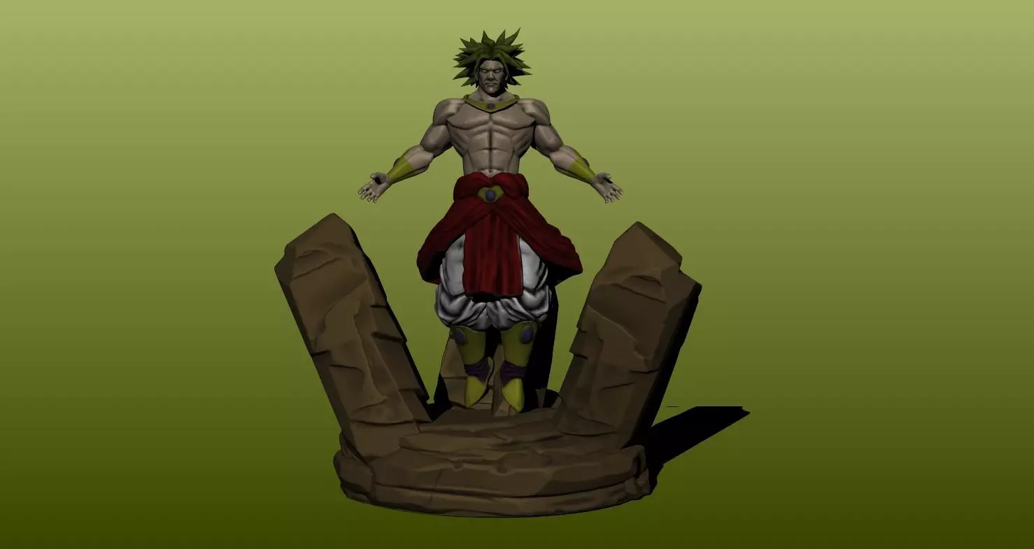 Broly model print 3D print model_0
