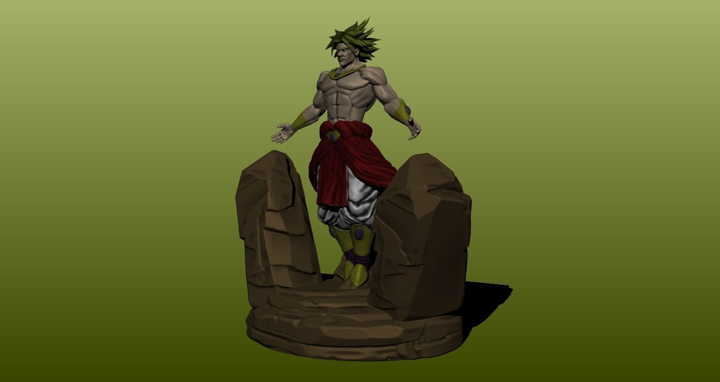 Broly model print 3D print model_1