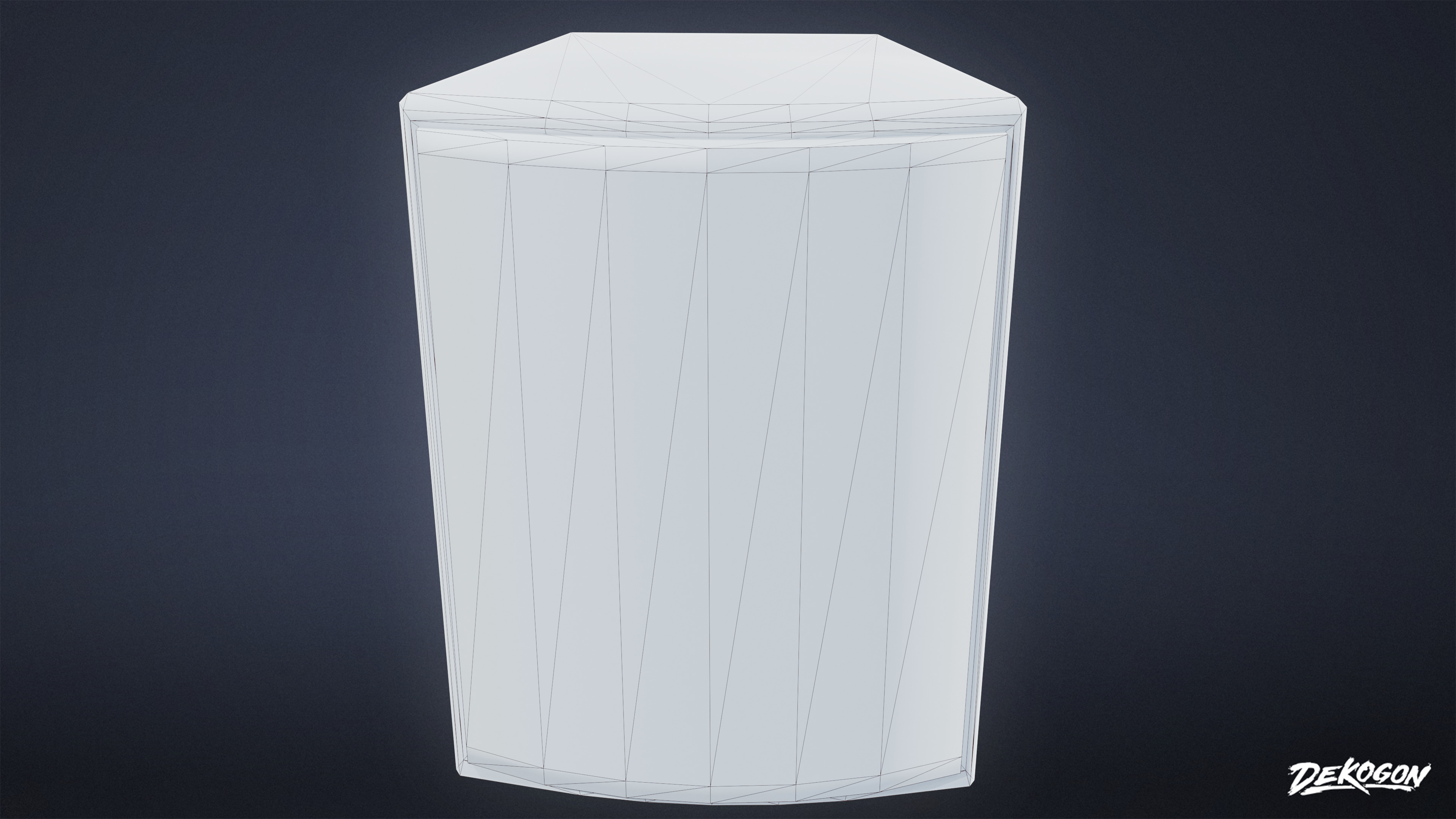 MIDCENTURY - Speaker Set 02 - LOW POLY Low-poly 3D model_18