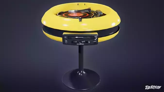 MIDCENTURY - Speaker Set 02 - LOW POLY