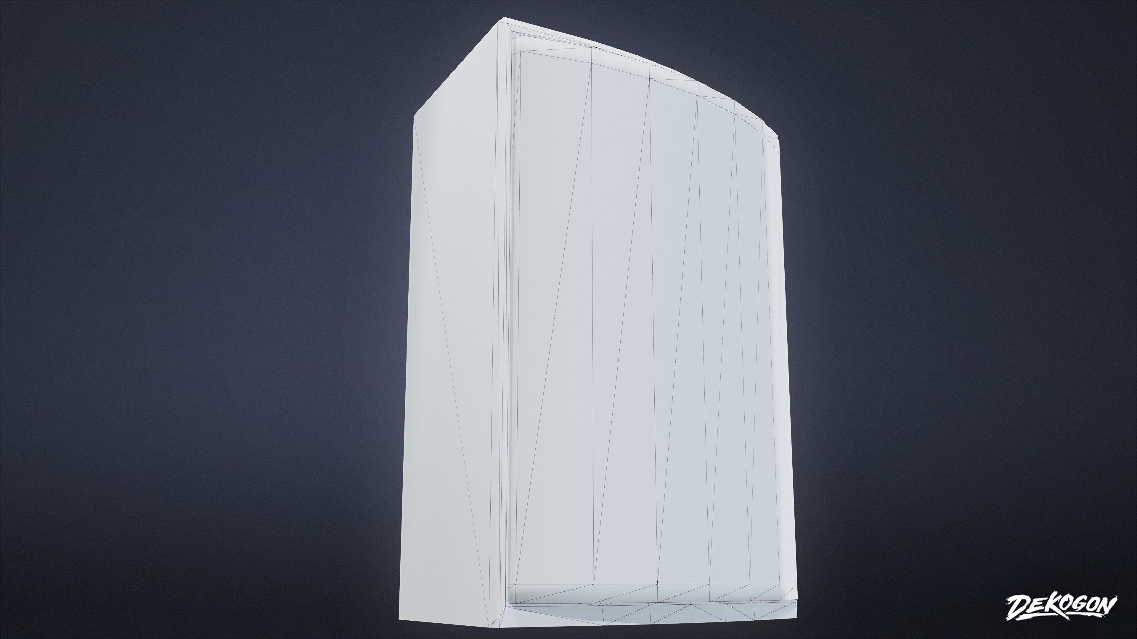 MIDCENTURY - Speaker Set 02 - LOW POLY Low-poly 3D model_17