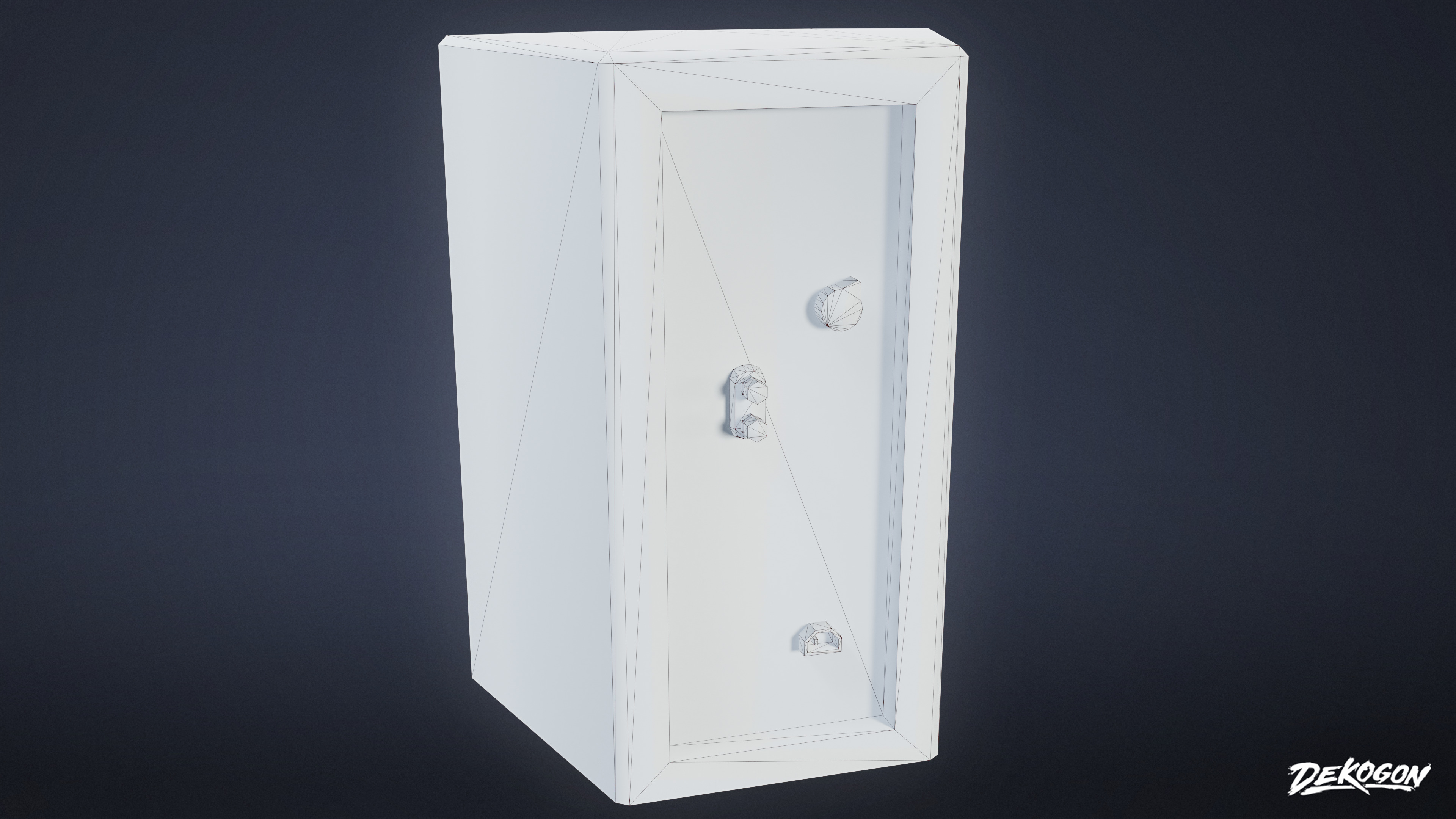 MIDCENTURY - Speaker Set 02 - LOW POLY Low-poly 3D model_19