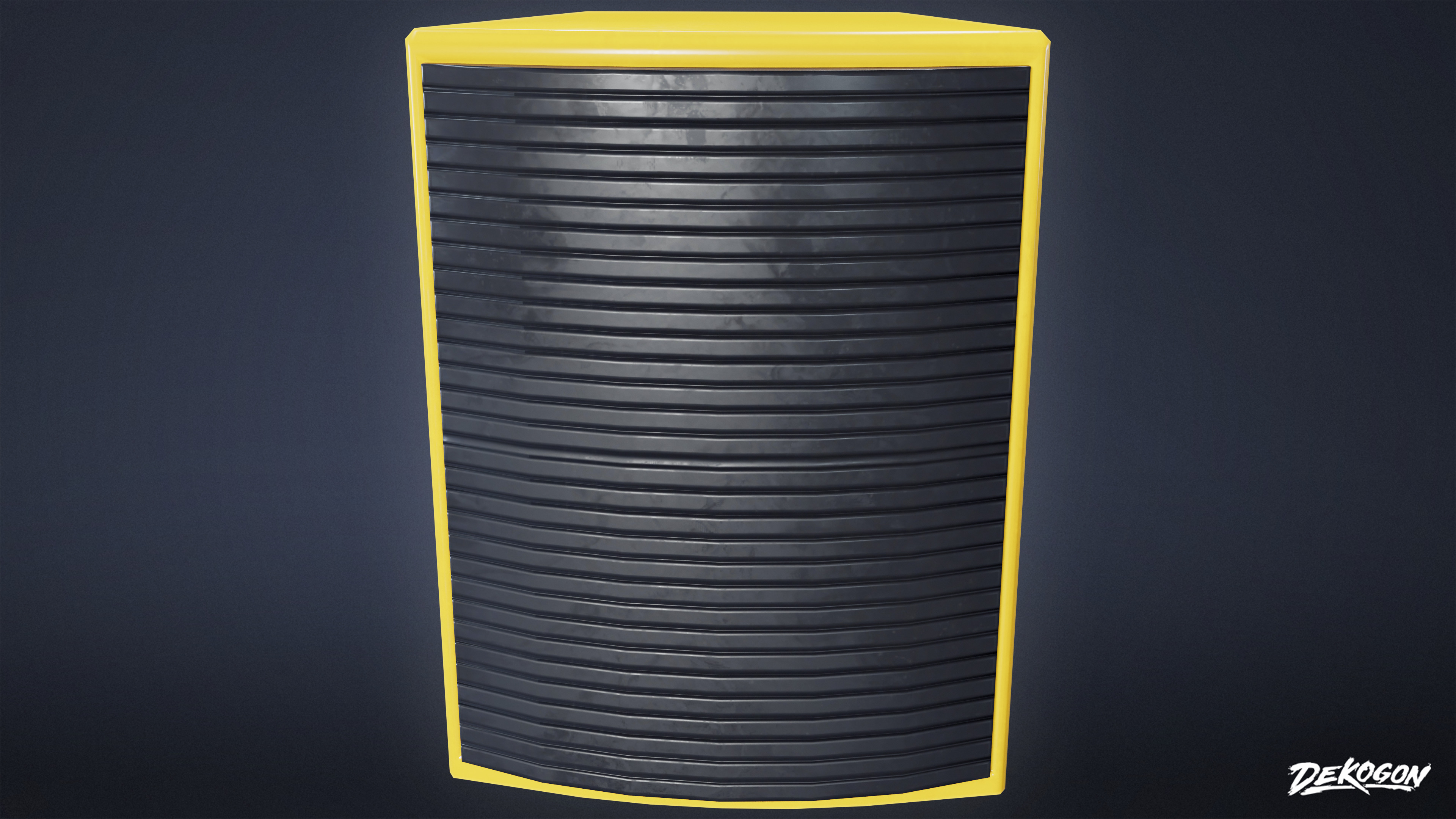 MIDCENTURY - Speaker Set 02 - LOW POLY Low-poly 3D model_11