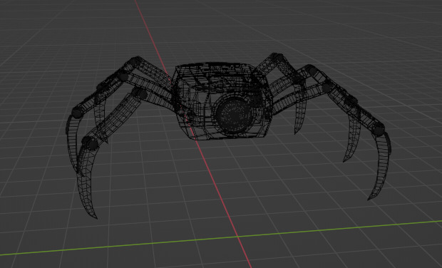 Alien spider robo Free low-poly 3D model_10