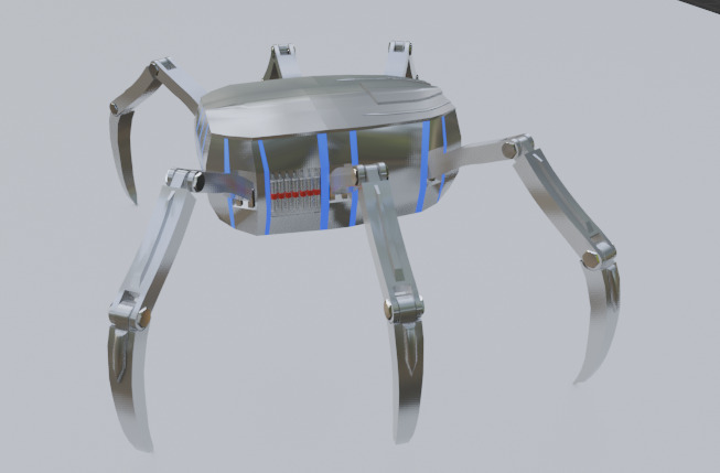 Alien spider robo Free low-poly 3D model_4