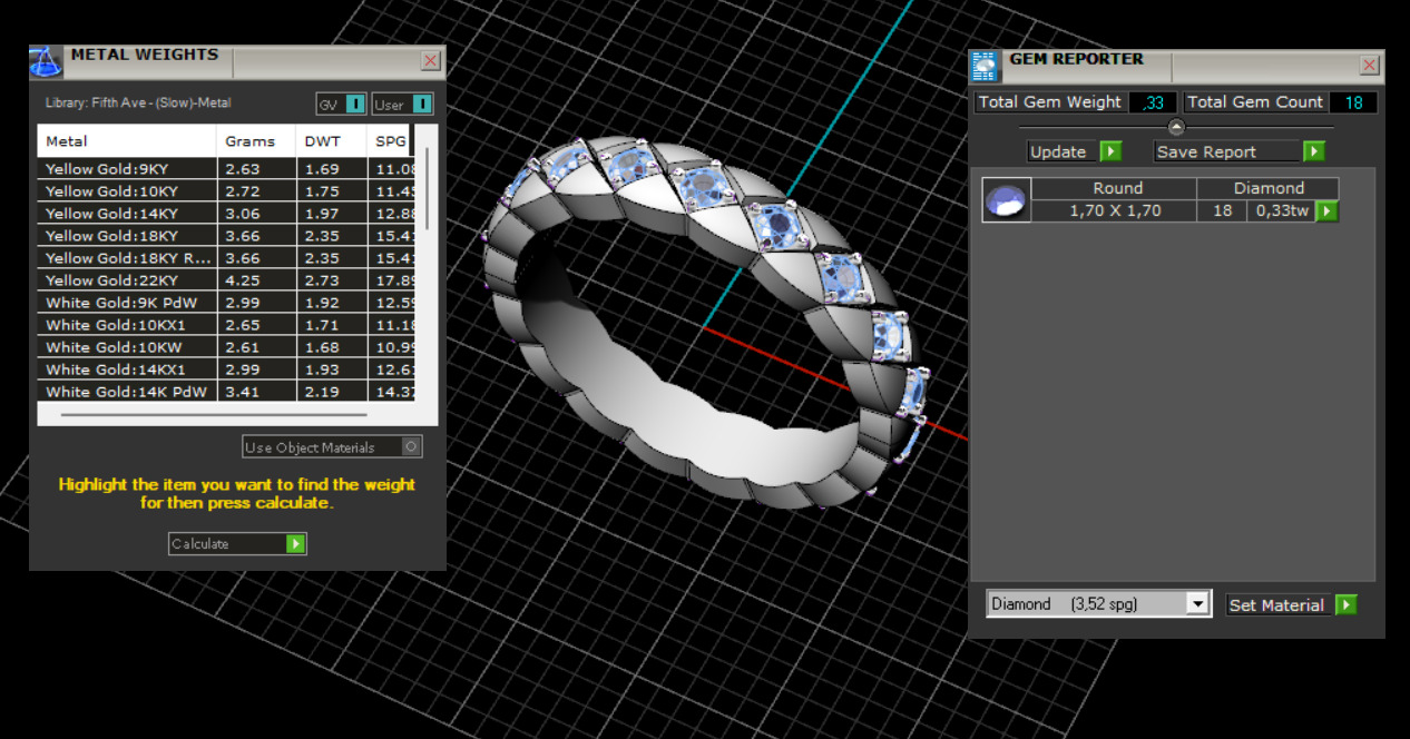 Coco Crush mini ring with diamonds 15 Size N219 3D print model_9