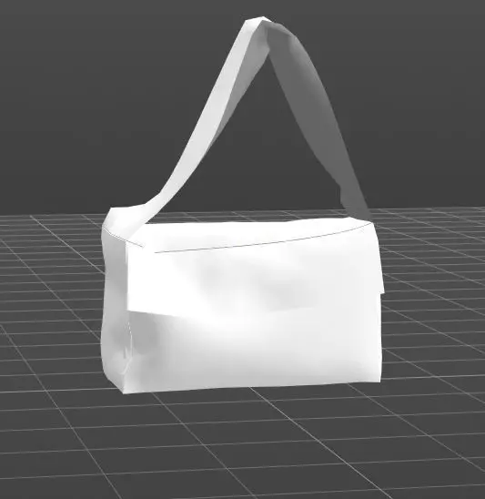 regtangle bag basic model look 3D model_0