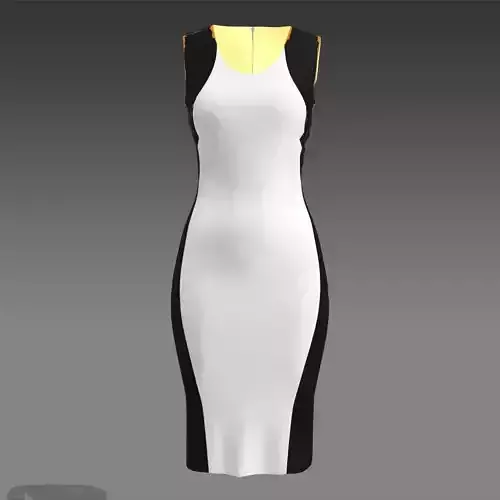 color block hourglass dress 