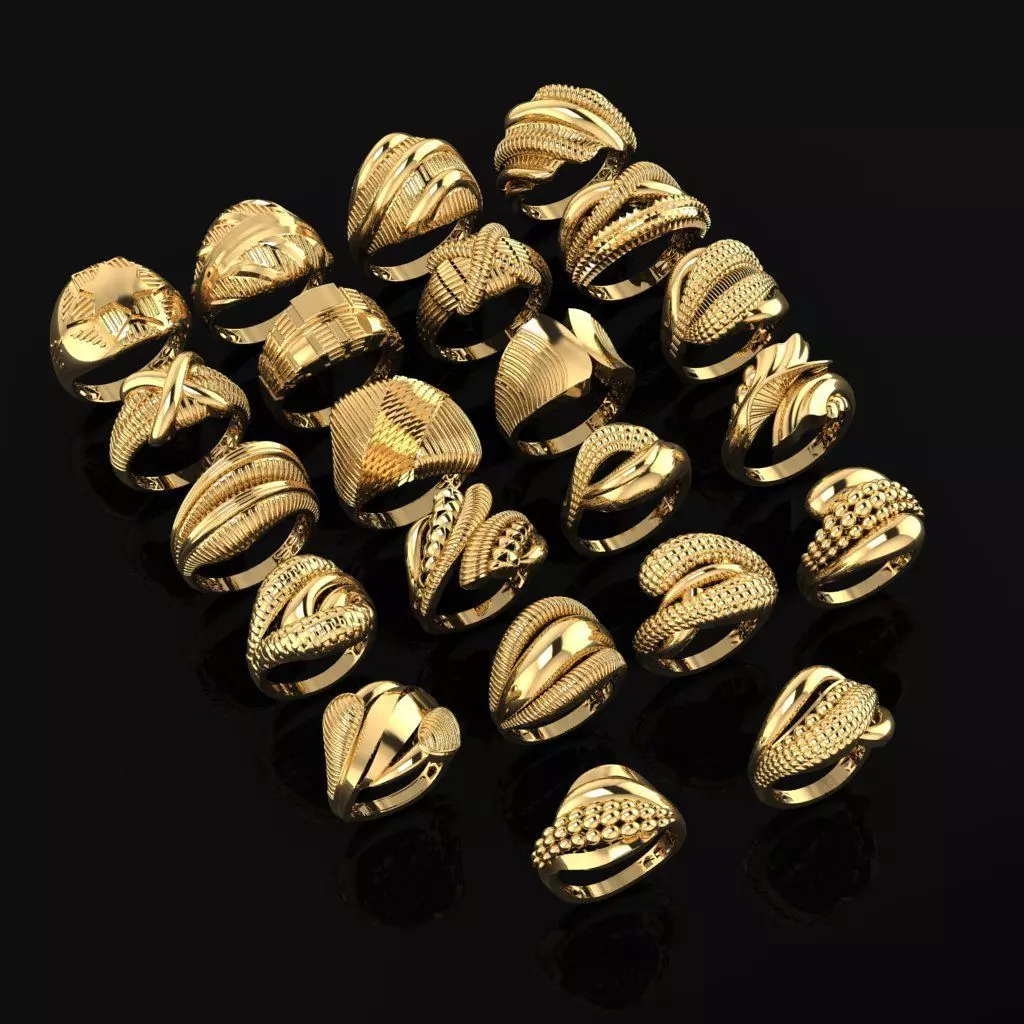 turkish RINGS FILES 36PIECES 3D print model_0