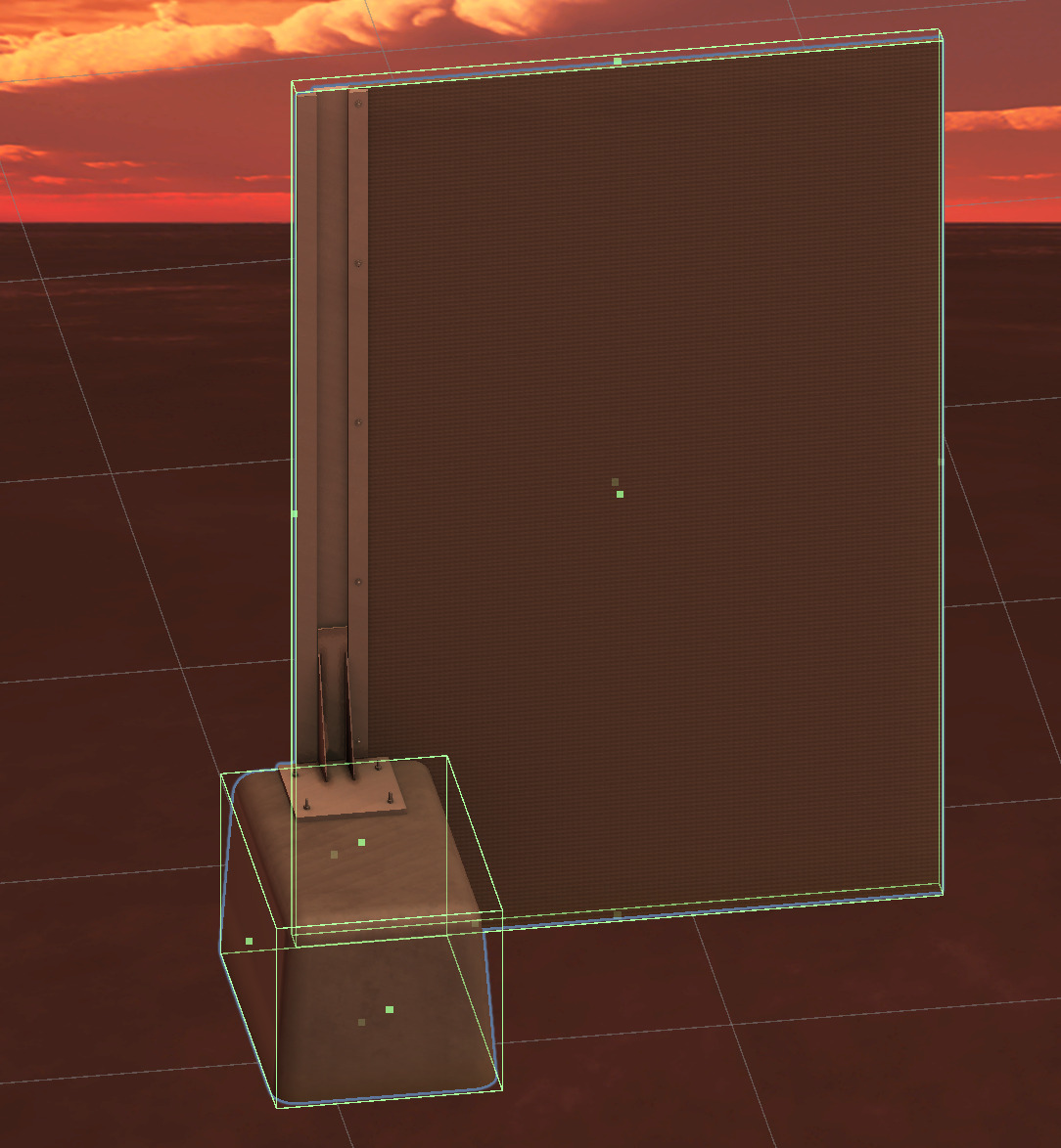 Temporary perimeter fence hoarding set building site Low-poly 3D model_17