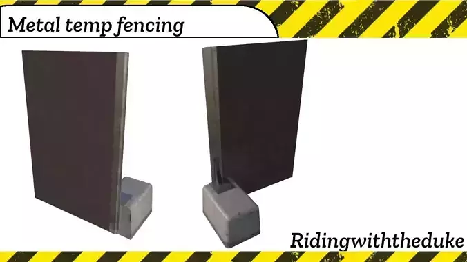 Temporary perimeter fence  hoarding set building site
