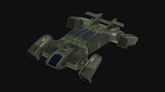 Toy Sci fi Dropship aircraft 3D model
