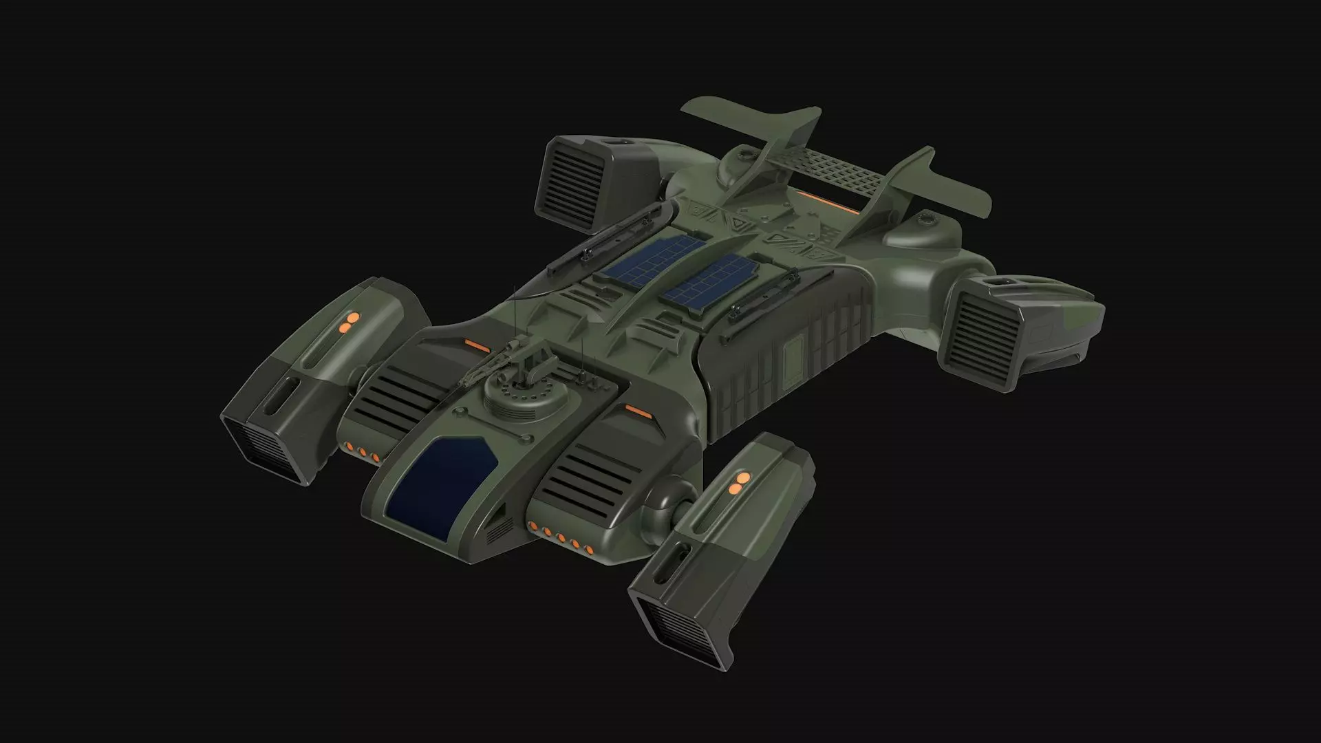 Toy Sci fi Dropship aircraft 3D model