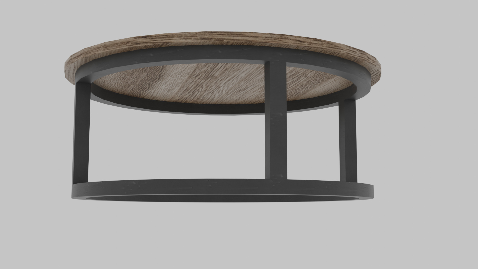 Coffee table Low-poly 3D model_2