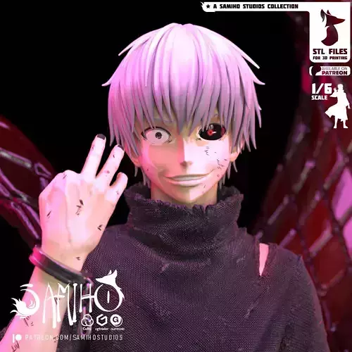 Samiho Studios - Kaneki Ken - STLs ready for printing 3D print model
