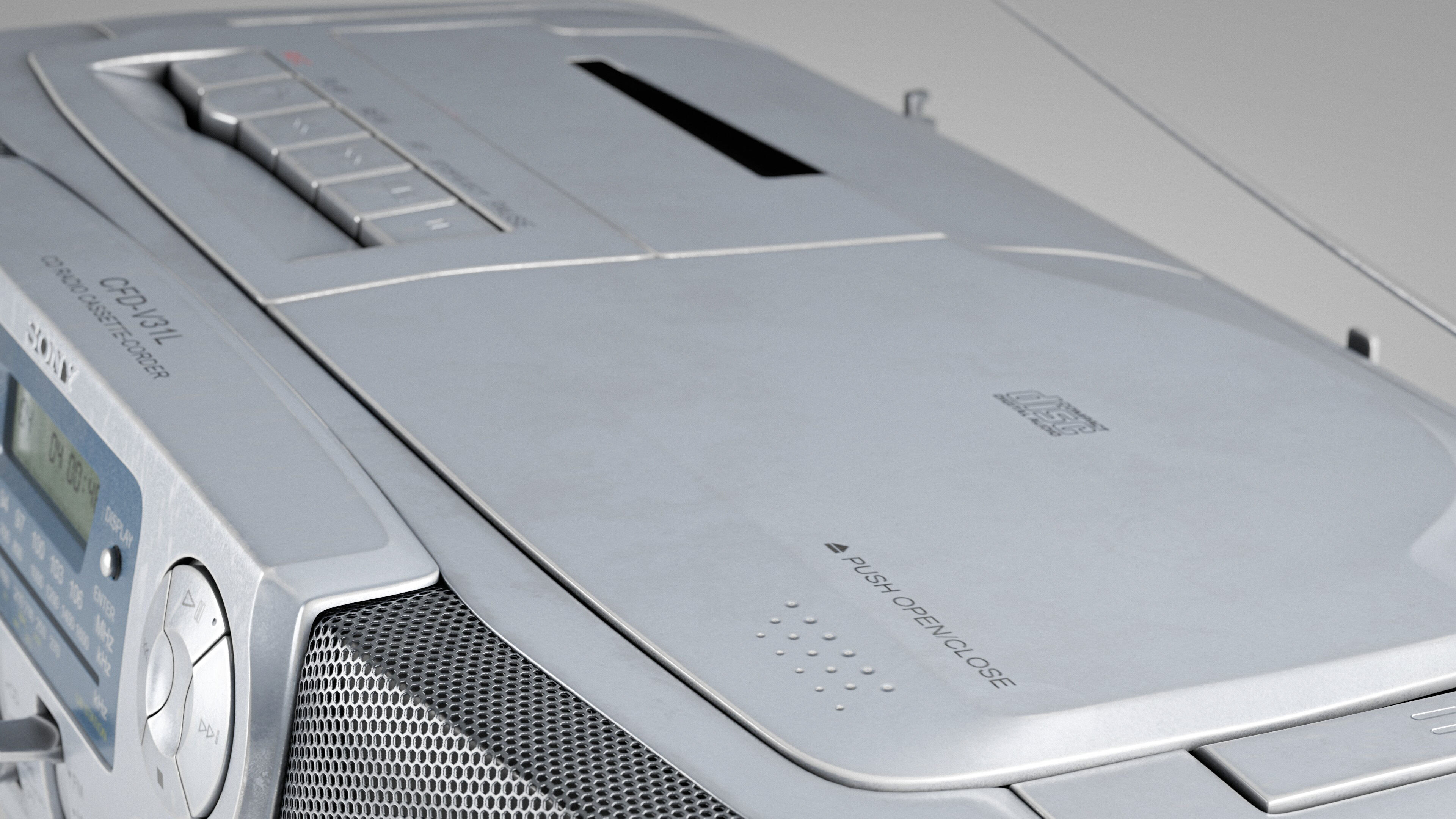 Sony CFD-V31L Cd Radio Cassette-Corder Vintage Condition 3D model_12