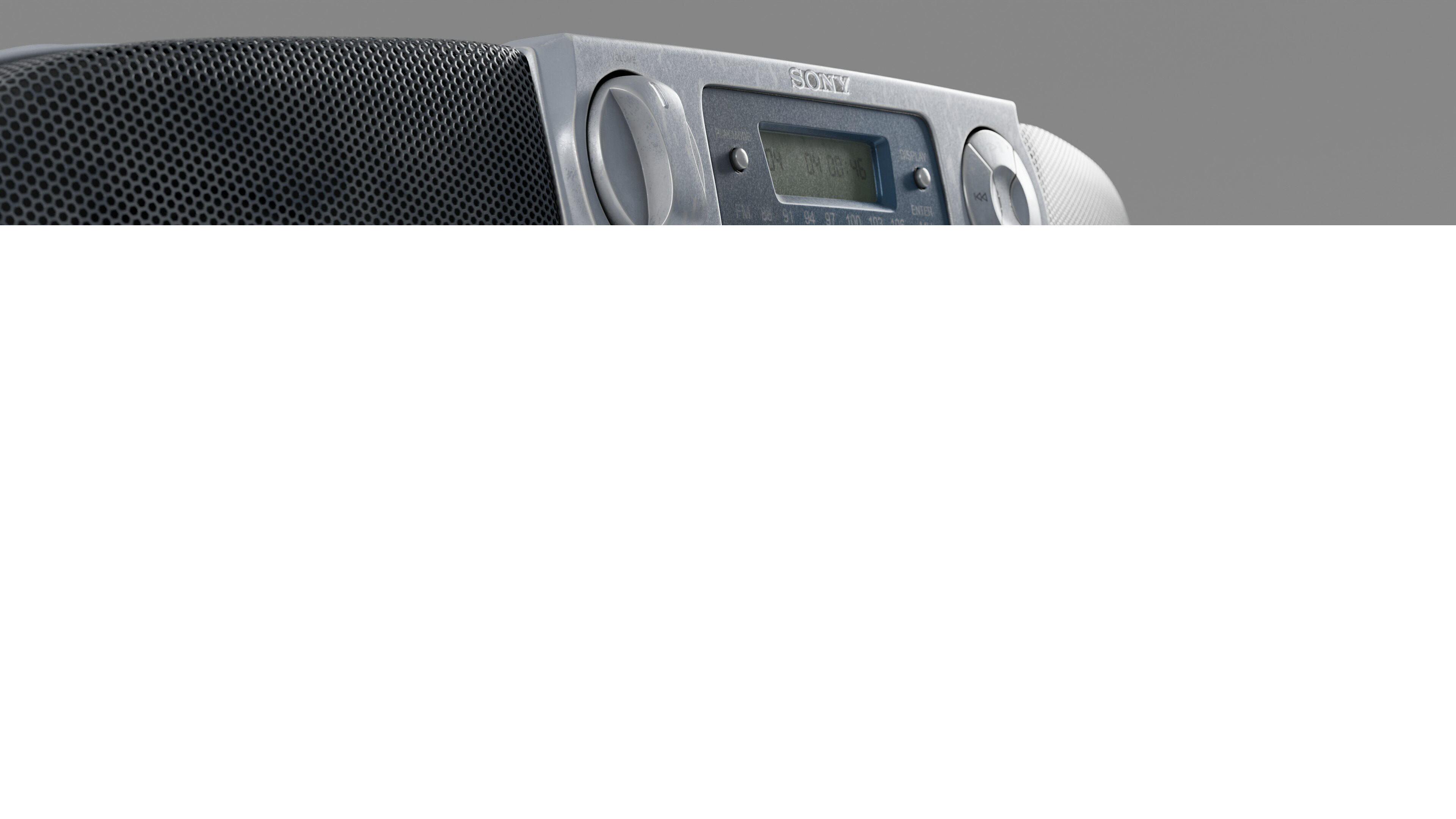 Sony CFD-V31L Cd Radio Cassette-Corder Vintage Condition 3D model_7