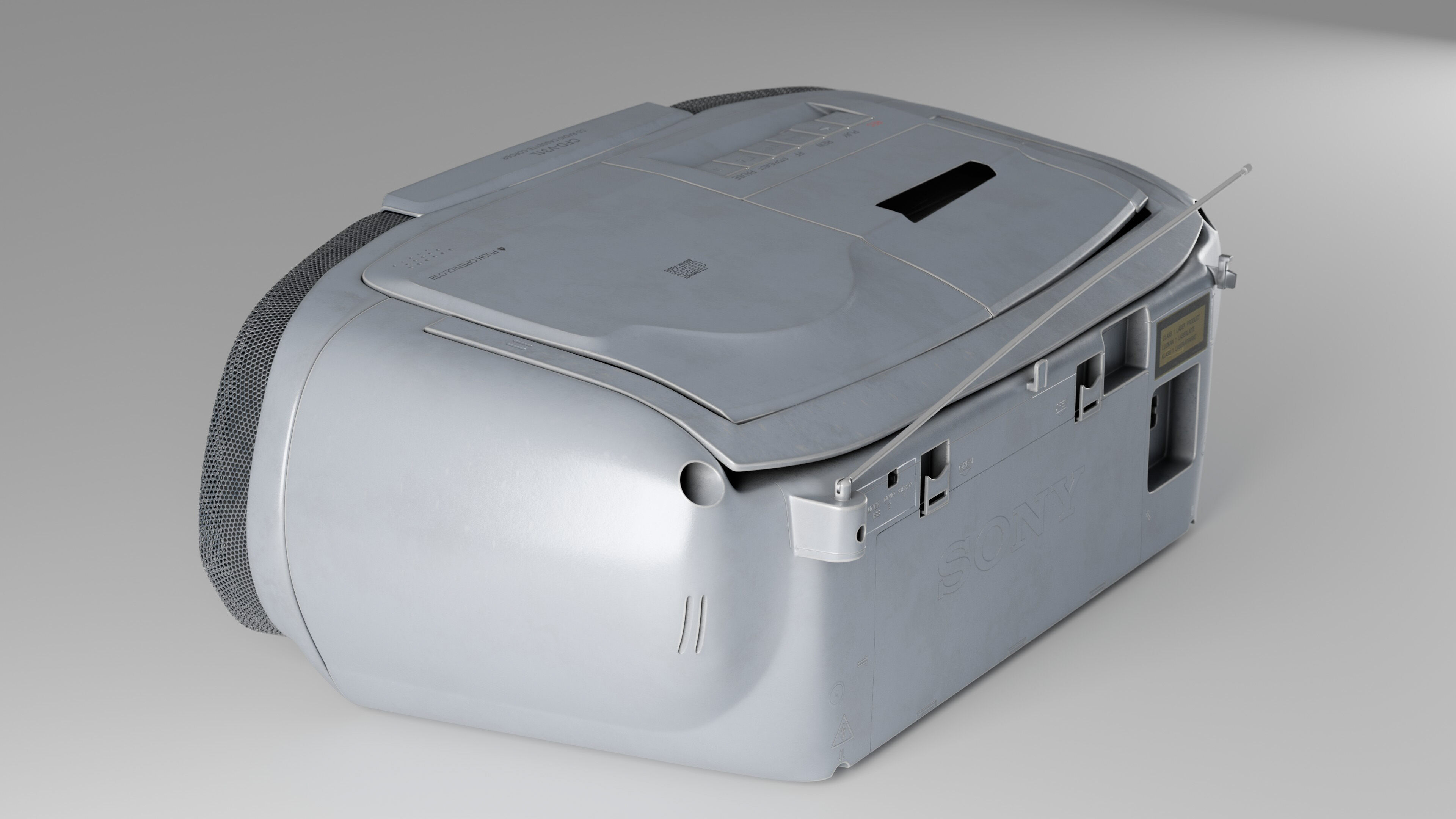 Sony CFD-V31L Cd Radio Cassette-Corder Vintage Condition 3D model_13