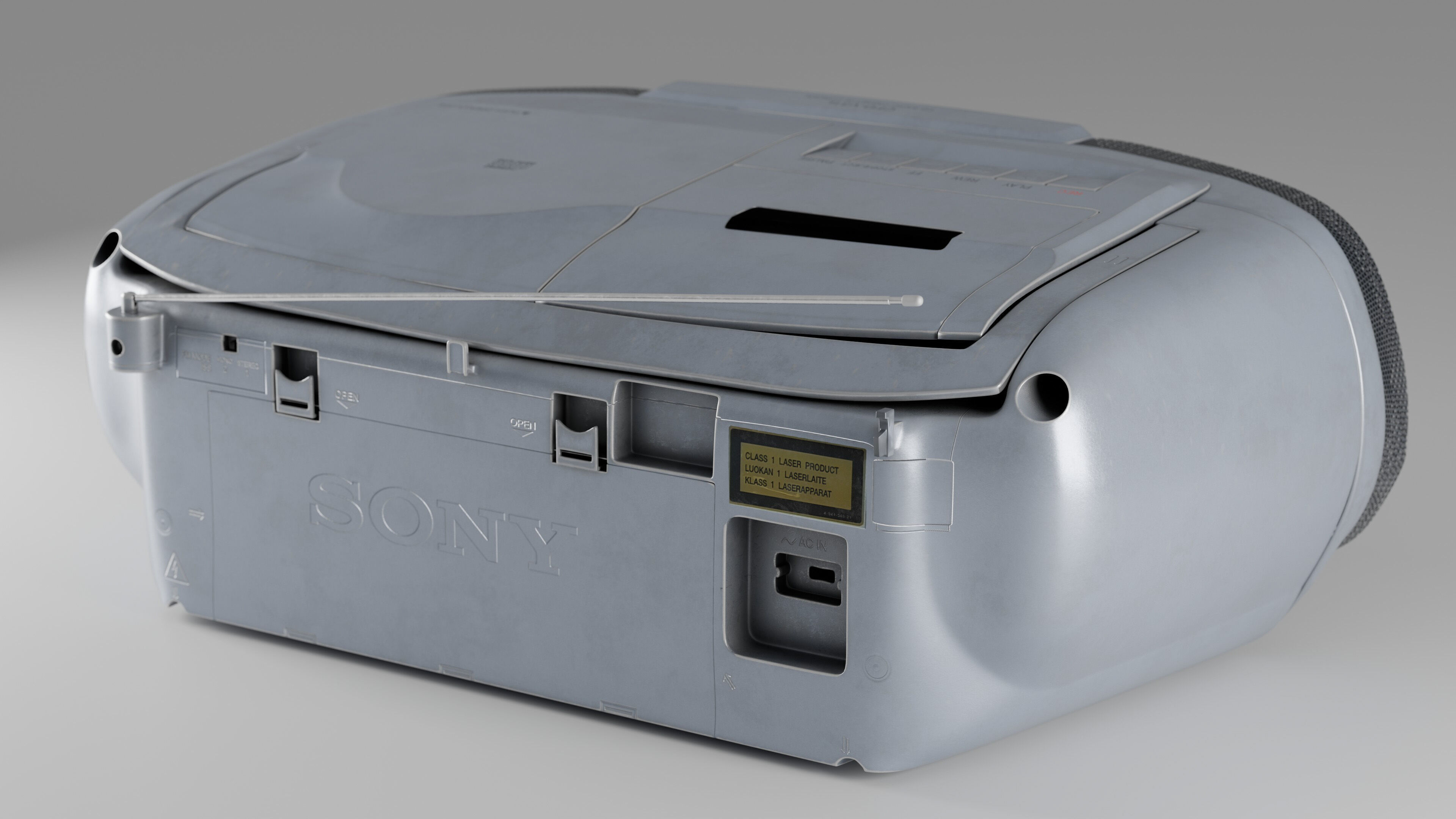 Sony CFD-V31L Cd Radio Cassette-Corder Vintage Condition 3D model_4