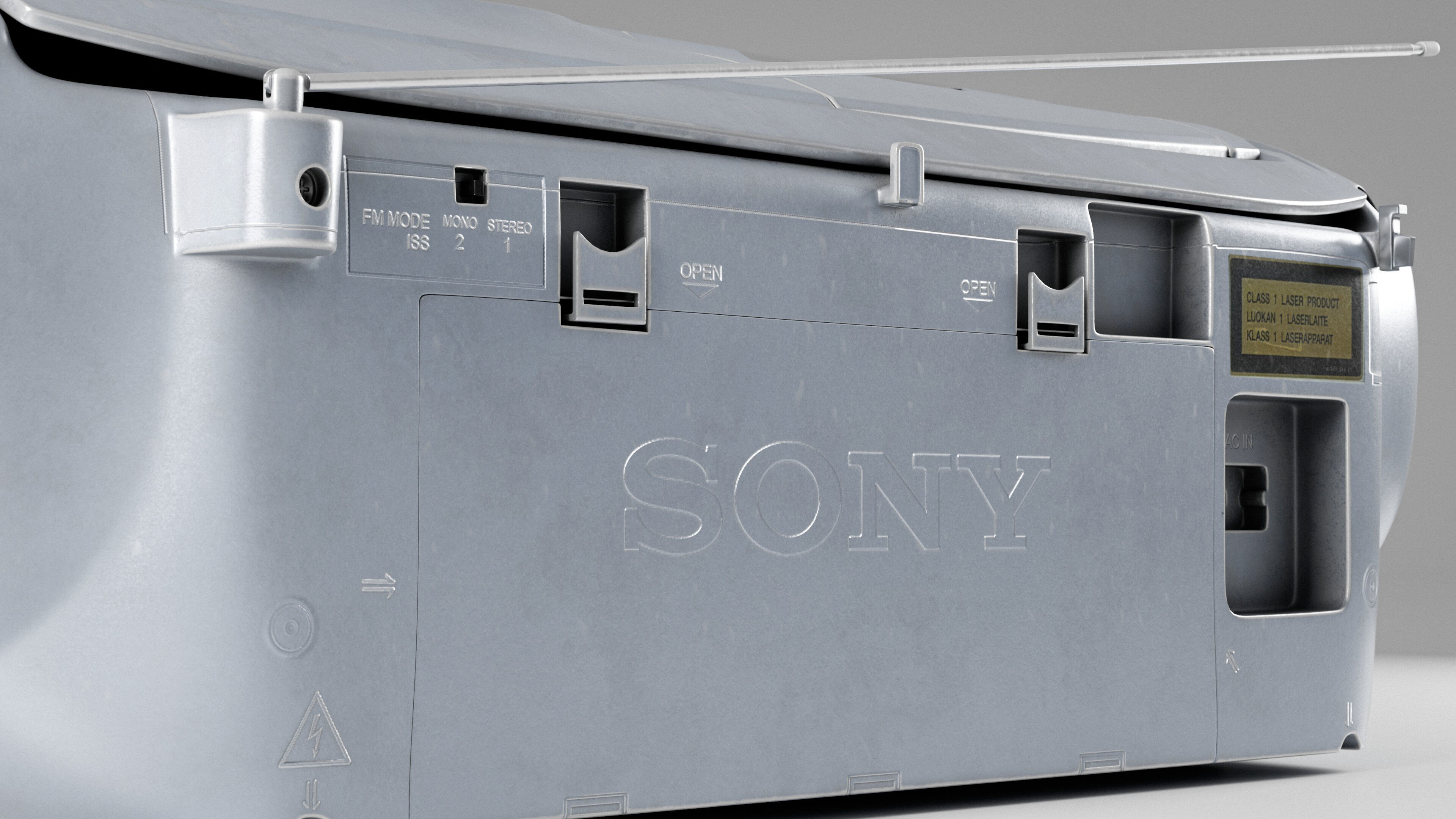 Sony CFD-V31L Cd Radio Cassette-Corder Vintage Condition 3D model_11