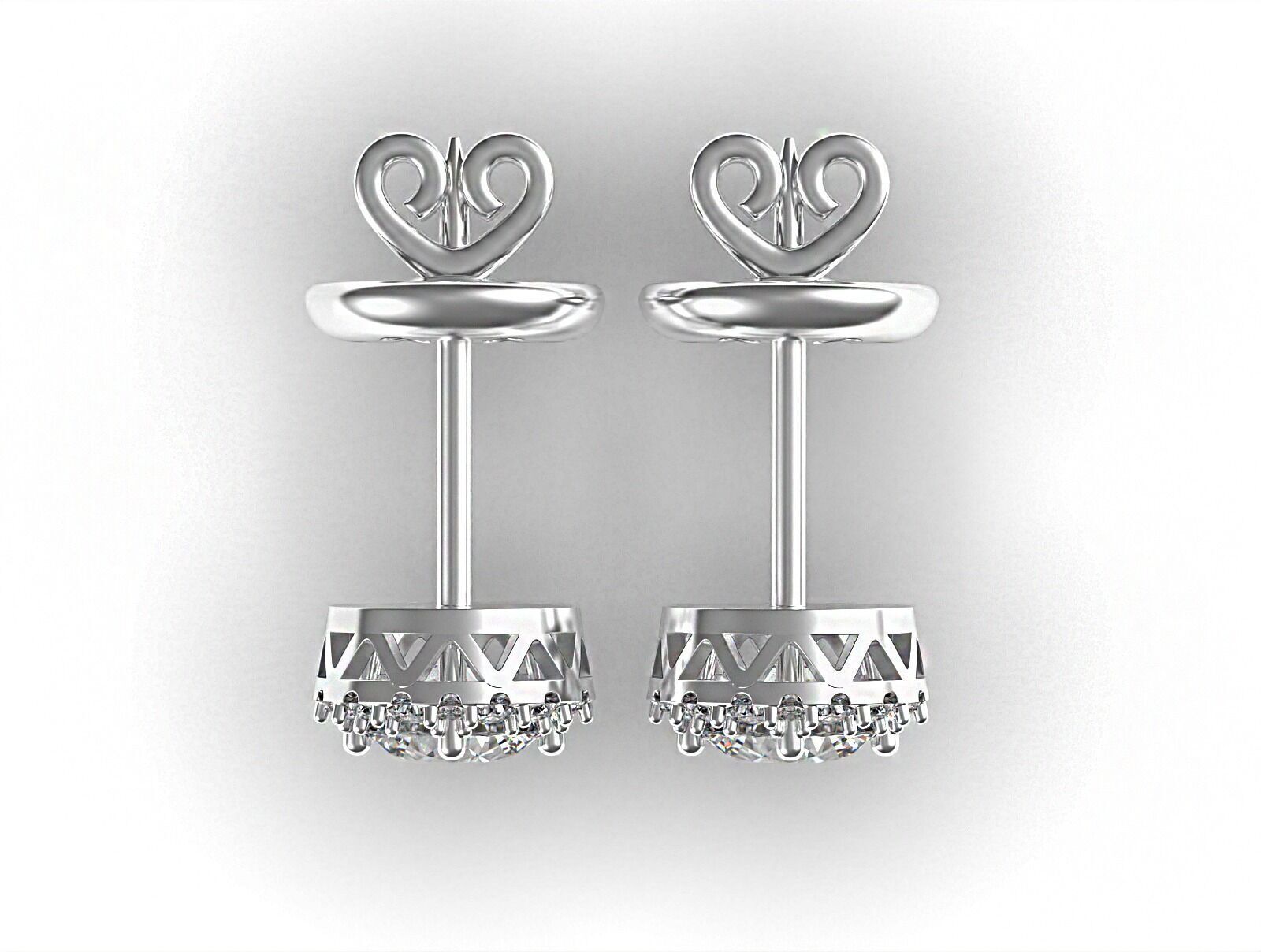 Earrings together 3D print model_4