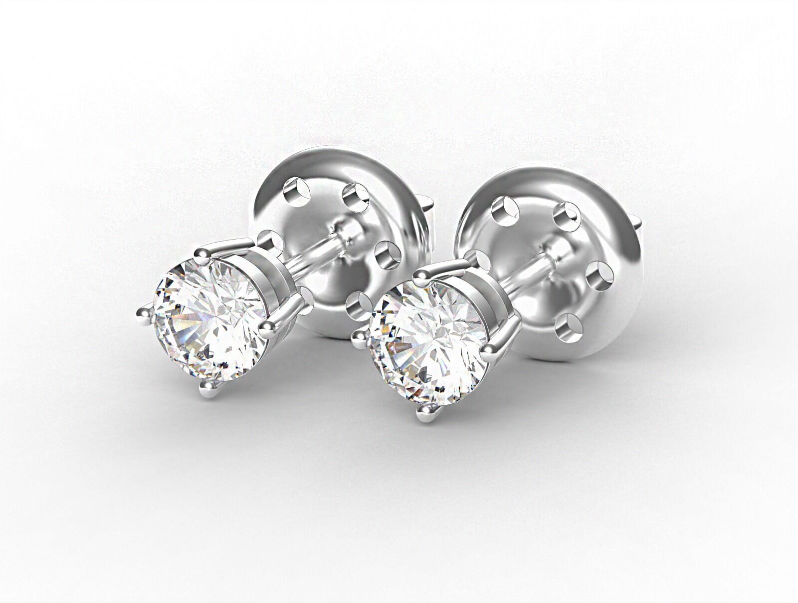 Earrings together 3D print model_2