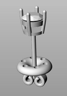 Earrings together 3D print model_10