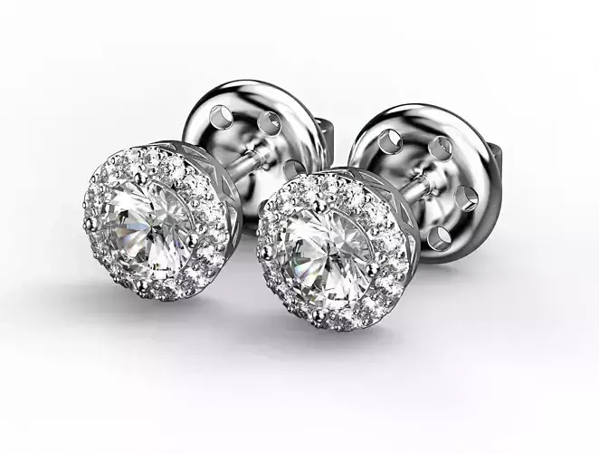 Earrings together 3D print model