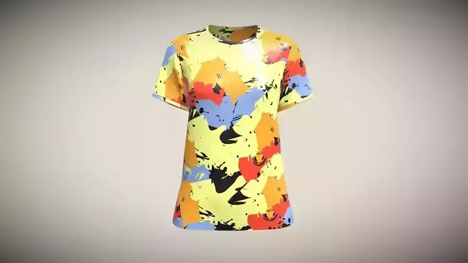 Girls AOP Tops In Low Poly