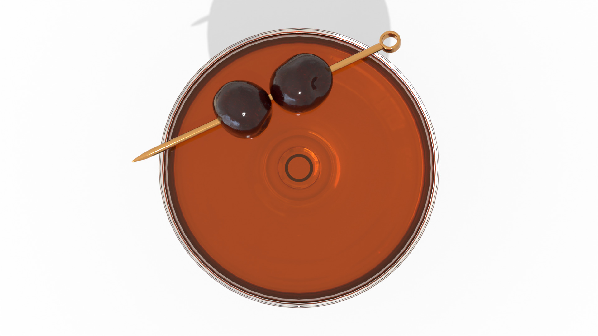 Manhattan Cocktail - with Cherries 3D model_4
